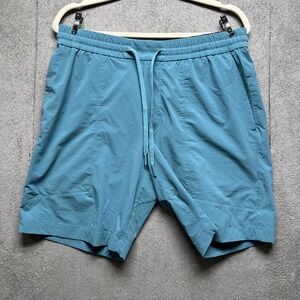 Lululemon Men's Aqua Green Training Shorts Athletic Gym Activewear Large